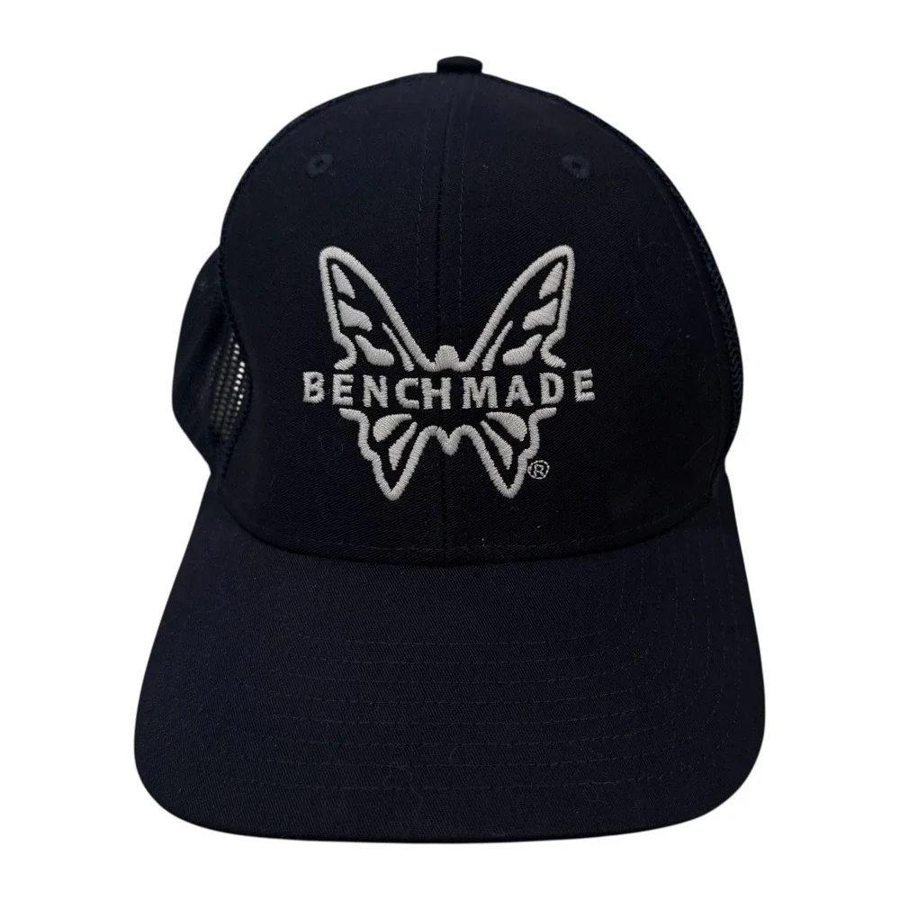 Benchmade Trucker Hat Mens Navy Blue Richardson 112 Butterfly Logo Snapback